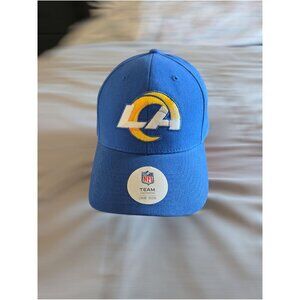 NWT Blue Los Angeles Rams NFL Hat – Adjustable Velcro – One Size - Football